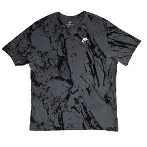 Nike Air Mens XXL Marble-Print Tee With "Goddess Of Victory" Graphic On Back